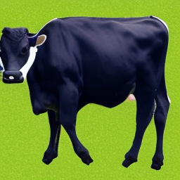 A cow with background removed, 8k.png
