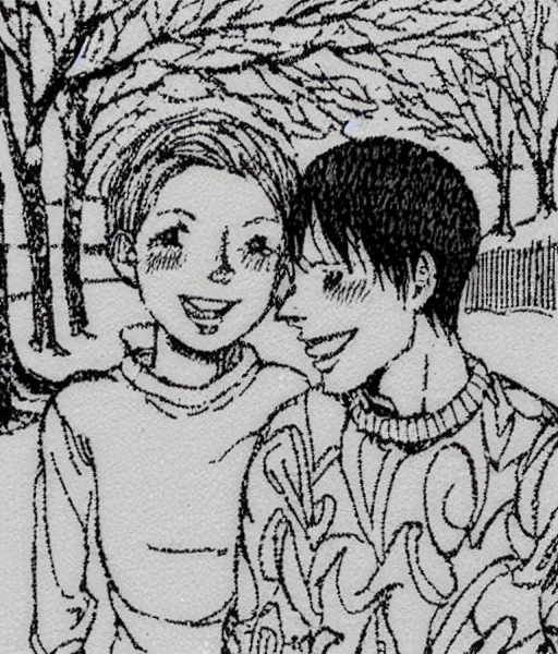 00028-4290858058-gvgtgm lineart drawing, one piece anime 1boy and 1girl, sweater and jeans, snow, park, trees, upper-body couples portrait, blush.png