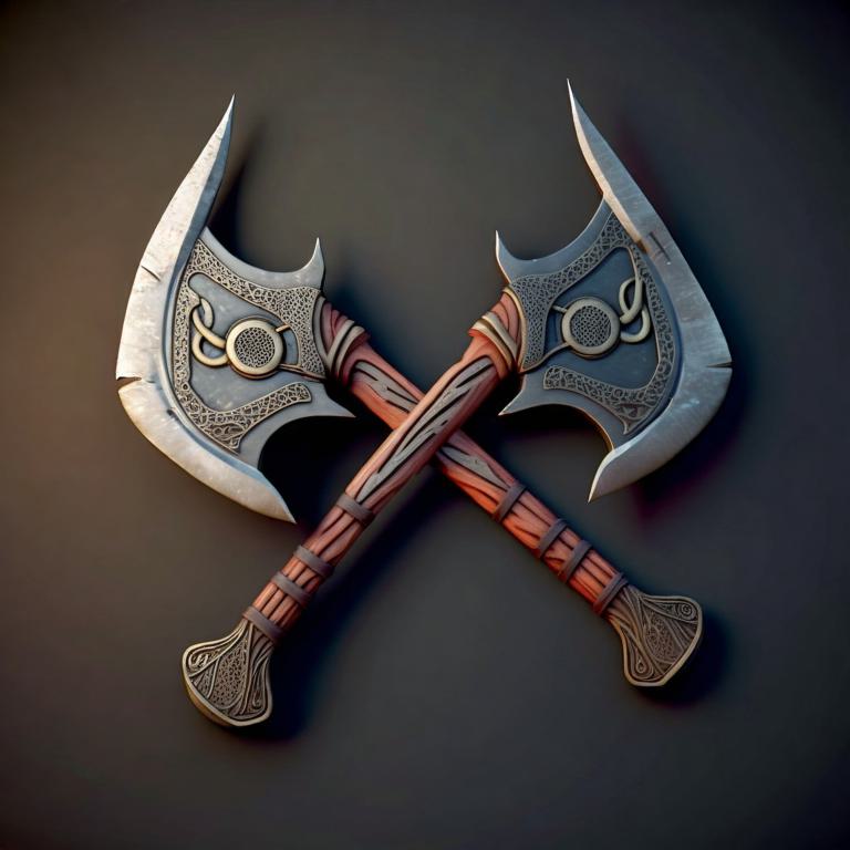 Viking axe, fantasy, weapon, blender, 8k, HD.jpg