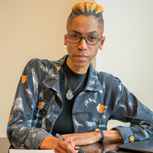 Photo_portrait_of_a_Black_non-binary_person_at_work_image_2.png
