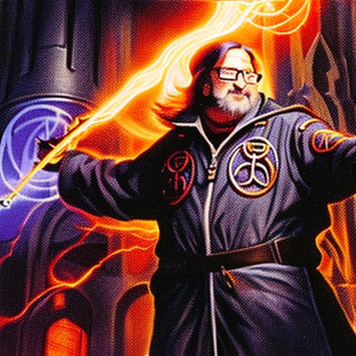 31255-97739508-DPM++ 2S a Karras-s50-c11-512x512-m03f434be-mtg card art gabe newell 1 3 techno wizard by zezhou chen legendary creature human wizard blue red ur izzet.png